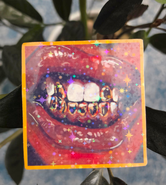 Grillz Sticker