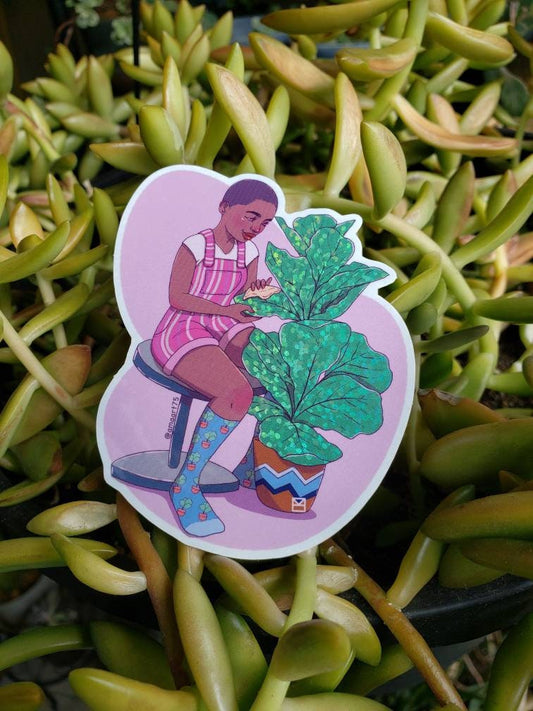 Fiddle Leaf Sticker