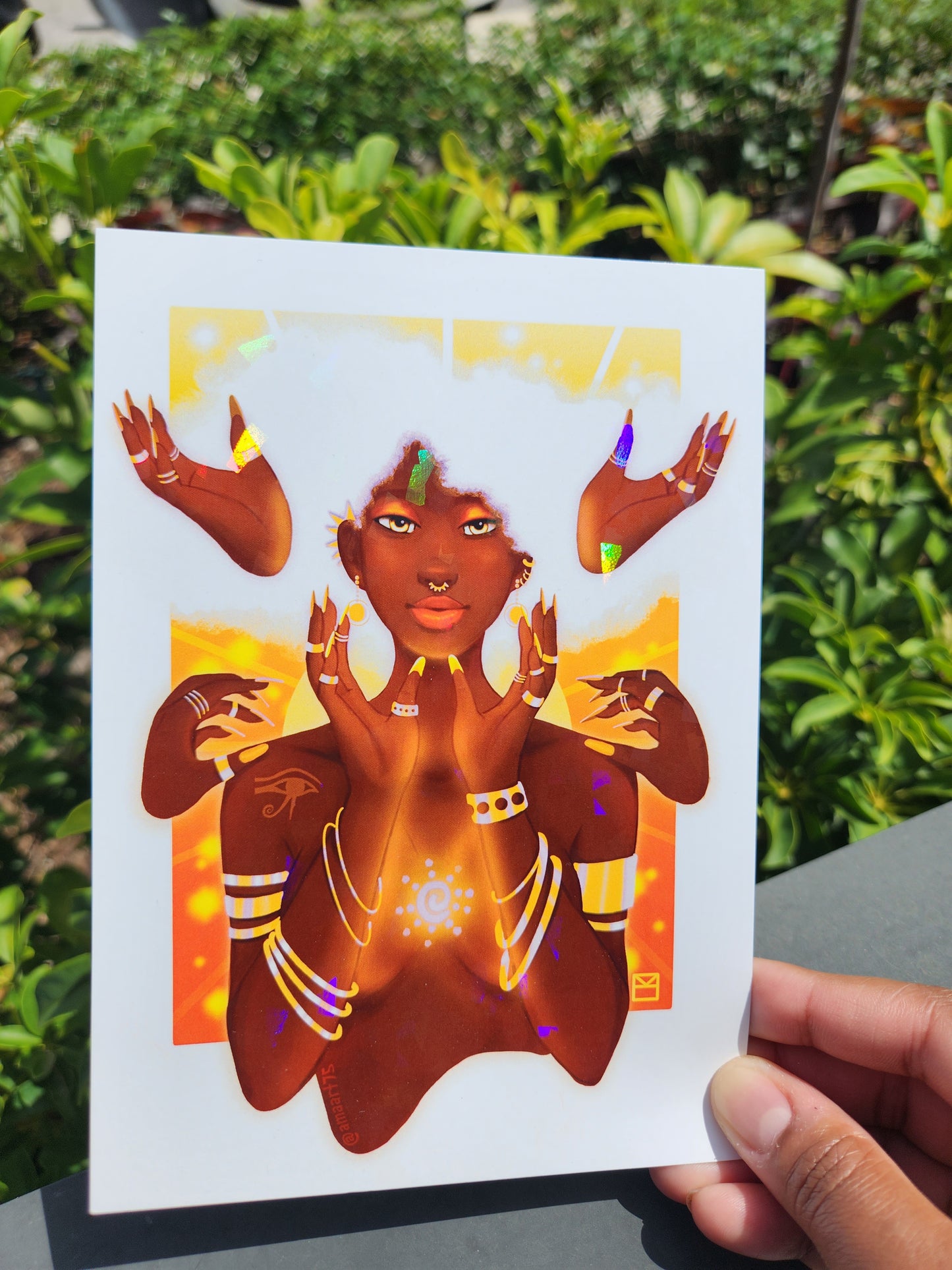 Sun Goddess Holographic Print