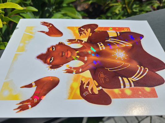 Sun Goddess Holographic Print