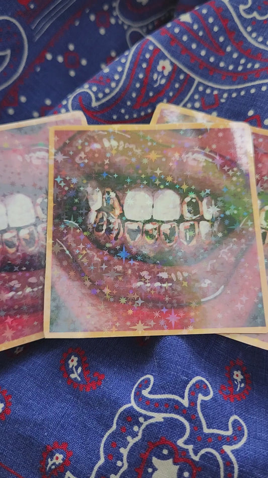 Grillz Sticker