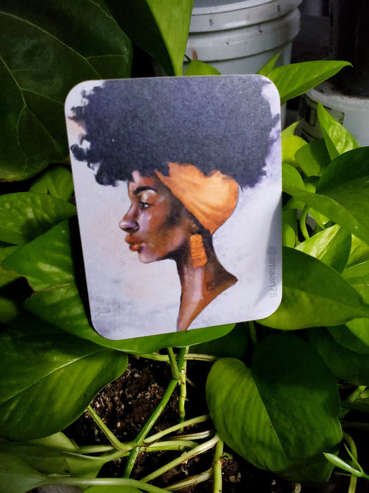 Melanin in Orange Sticker