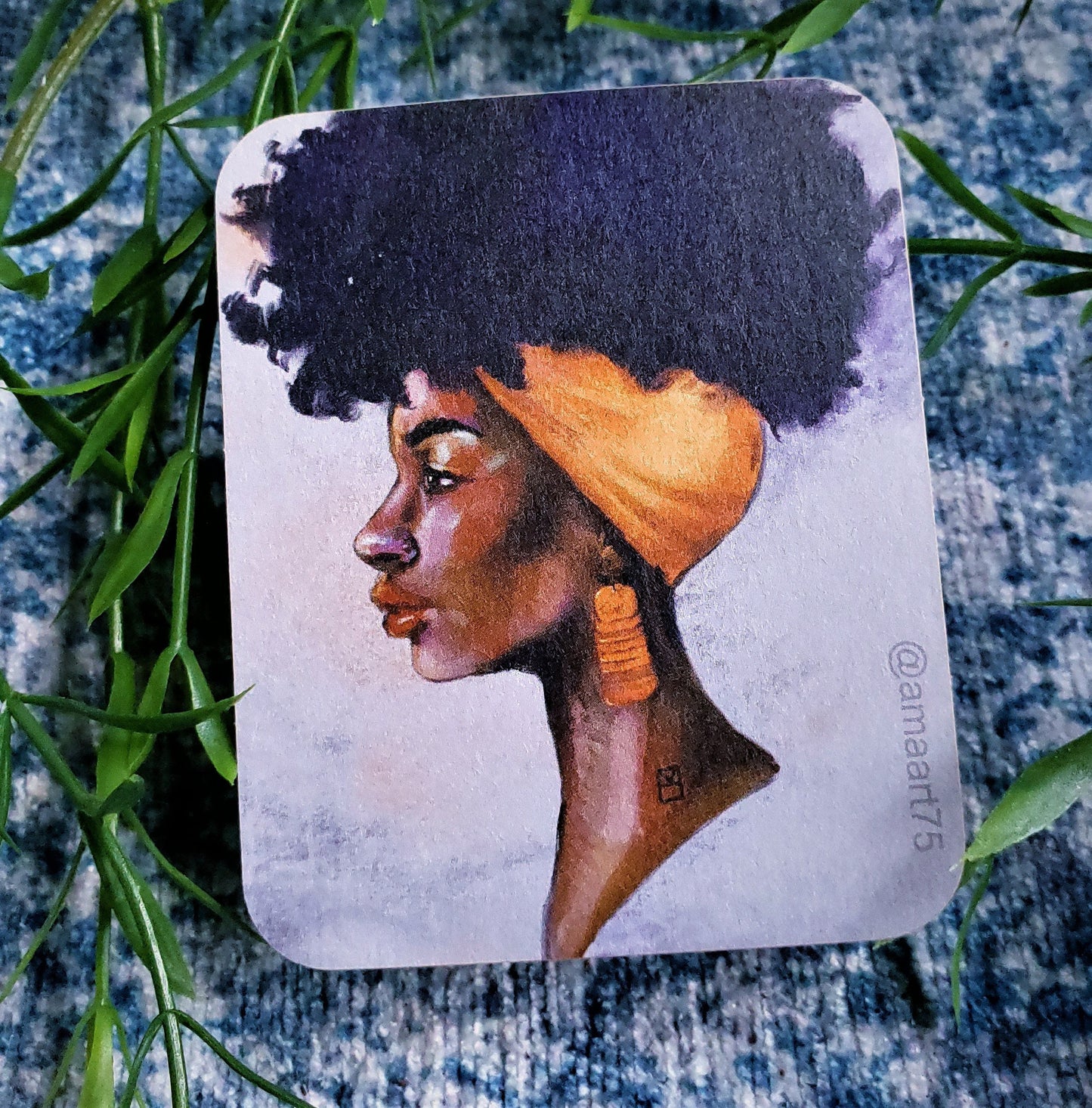 Melanin in Orange Sticker