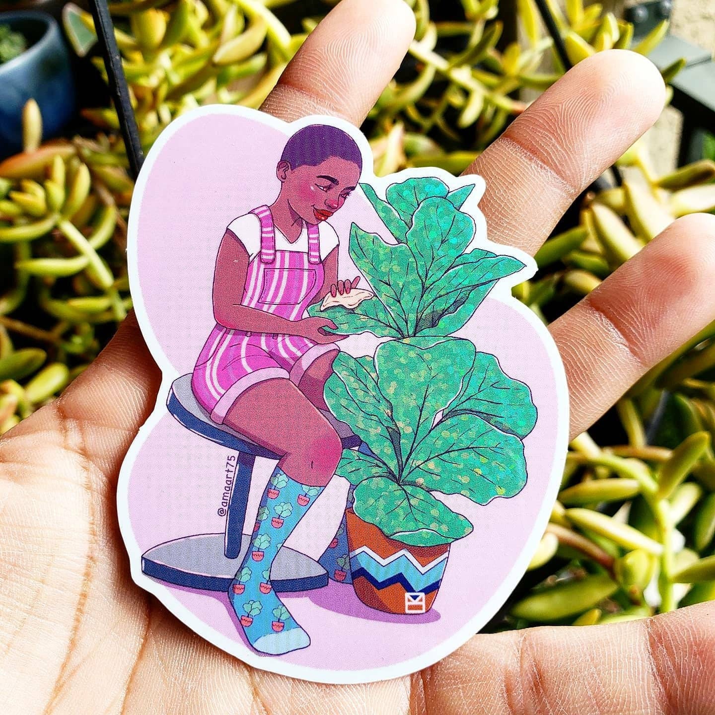 Fiddle Leaf Sticker